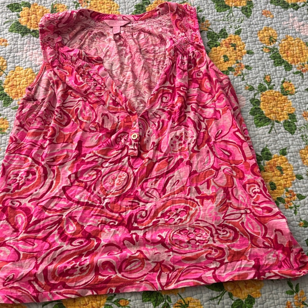Lilly Pulitzer Pink Patterned Top
